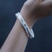 Elegant White Silver Baby Kada Pair