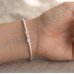 Silver Romance Heart Kada