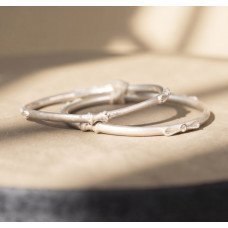 Silver Romance Heart Kada