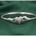 Silver Sweetheart Charm Bangle