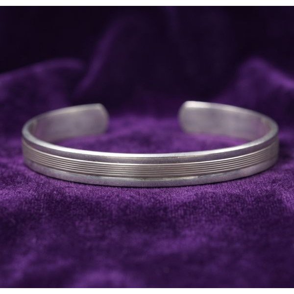 Silver Sparkle Faceted Kada