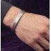 Silver Sparkle Faceted Kada