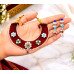 Royal Ruby Red Beaded Kundan Floral Choker Set