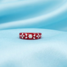 Scarlet Elegance Stone Ring