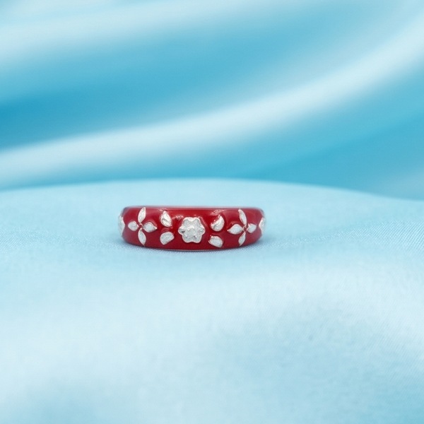 Scarlet Elegance Stone Ring