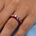 Ruby Floral Symphony Ring