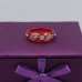 Crimson Sparkle Charm Ring