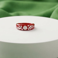 Crimson Blossom Ring