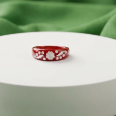 Crimson Blossom Ring