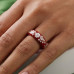 Crimson Blossom Ring