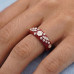 Purple Petal Elegance Ring