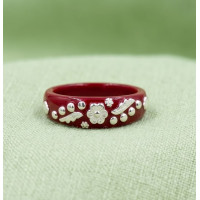 Purple Petal Elegance Ring