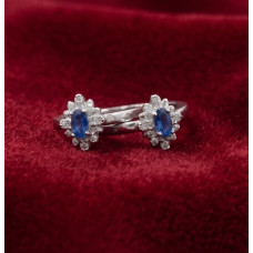 Silver Bloom Vine Ring