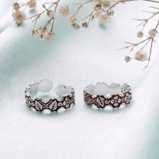Silver Harmony Leaf Ring