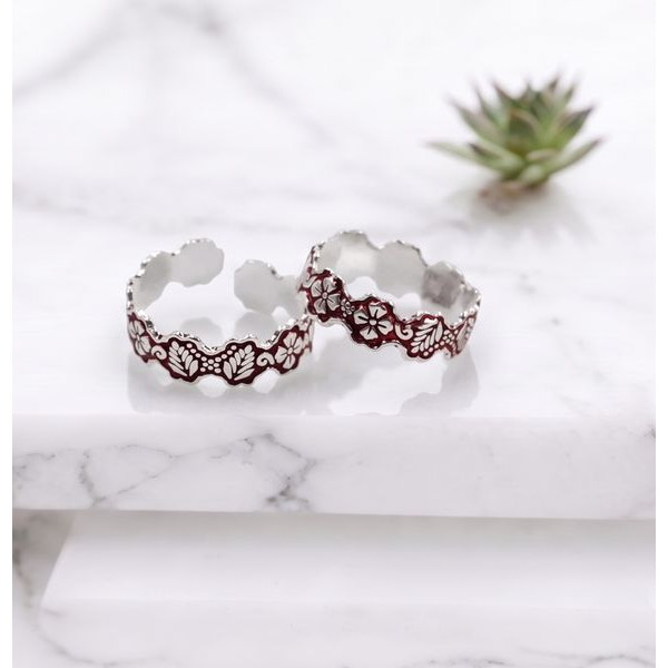 Enchanted Petal Silver Ring