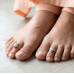 Ruby Blossom Toe Ring