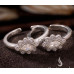 Ruby Blossom Toe Ring