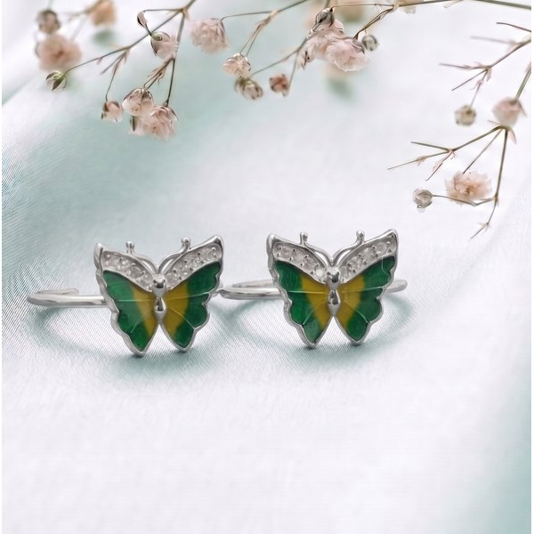 Ruby Dewdrop Toe Ring