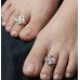 Radiant Ruby Elegance Toe Ring