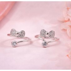 Emerald Butterfly Toe Ring