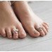 Emerald Butterfly Toe Ring