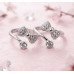 Green Wings Silver Toe Ring